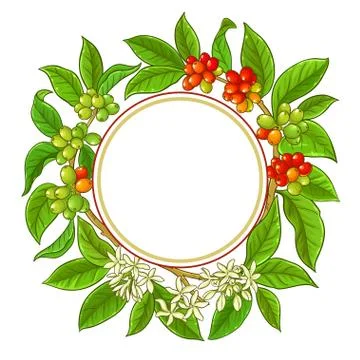 Coffee vector frame Stock Illustration