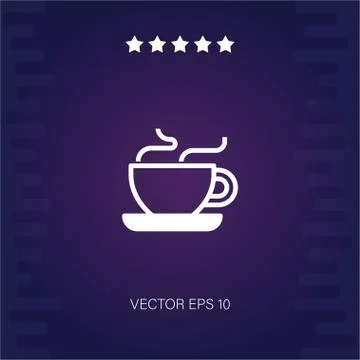 Coffee vector icon Stockillustratie