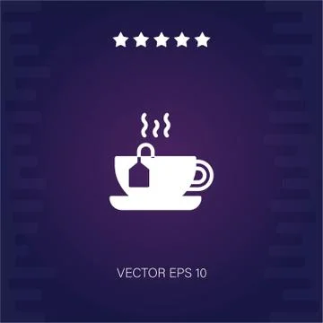 Coffee vector icon Illustrazione stock