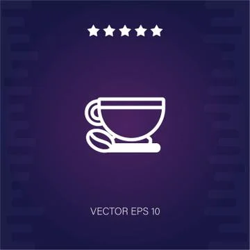 Coffee vector icon Stock Illustration