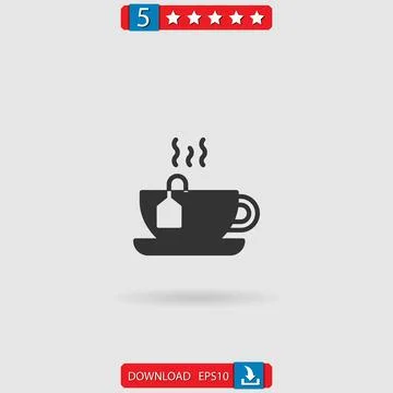 Coffee vector icon 스톡 일러스트
