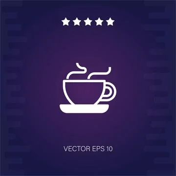 Coffee vector icon Stockillustratie