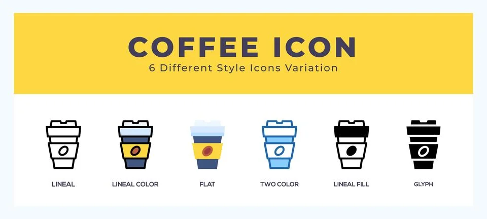 Coffee vector icons designed. icon symbol set. イラスト素材