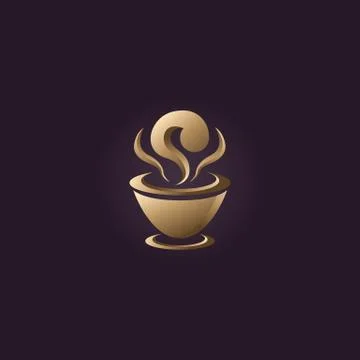 Coffee vector logo design template Stock Illustration