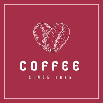 Coffee vector logo design template. Vector coffee shop labels. Stock Illustration