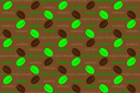 Coffee vector pattern 스톡 일러스트