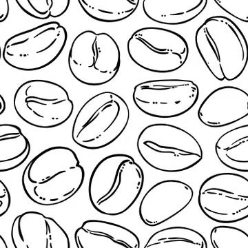 Coffee vector pattern Illustrazione stock
