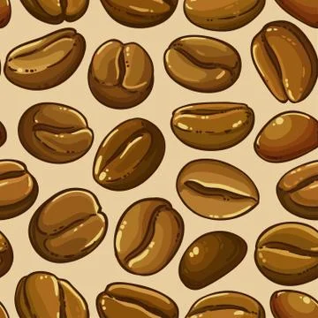 Coffee vector pattern Stock Illustration