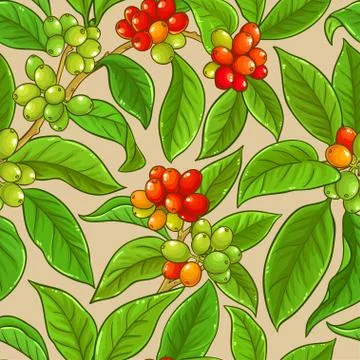 Coffee vector pattern Stock Illustration