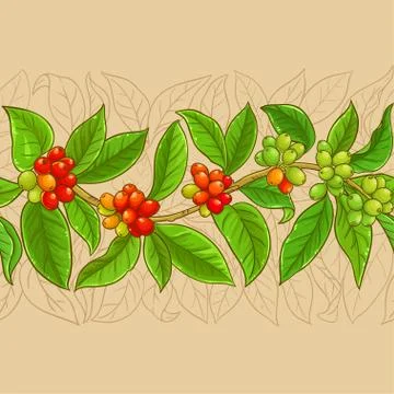 Coffee vector pattern Stock Illustration