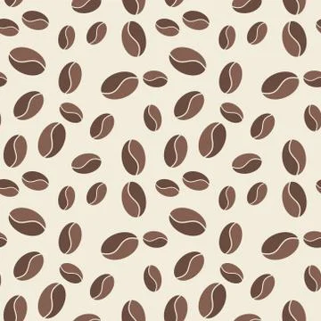 Coffee vector seamless pattern or background Stock Illustration