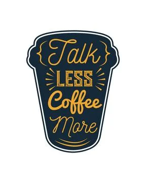 Coffee vector T-shirt Design, coffee tee Stock Illustration