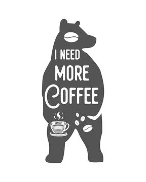 Coffee vector T-shirt Design, coffee tee Stock Illustration