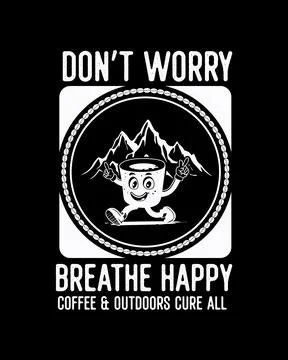 Coffee vector T-shirt Design, coffee tee Stock Illustration