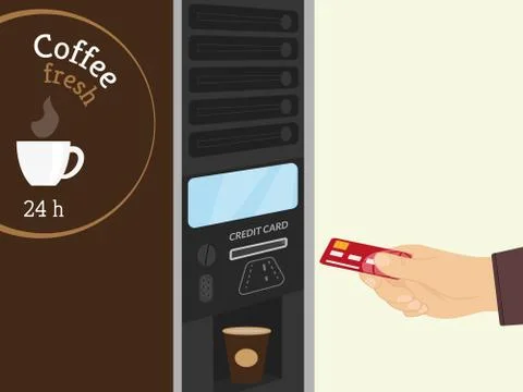 Coffee vending machine Stock Illustration