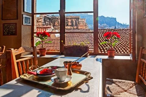 Coffee with a view Stock Photos