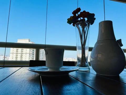 Coffee with a view Stock Photos