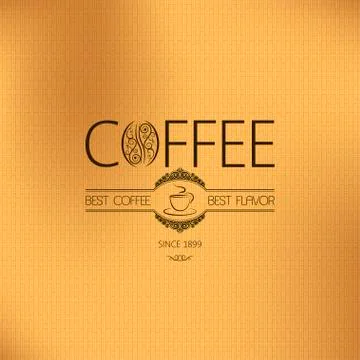 Coffee vintage background Stock Illustration