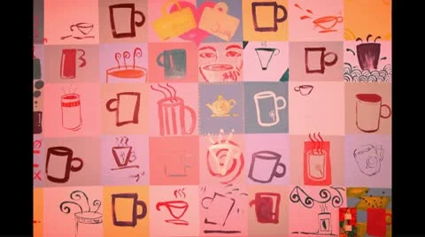 Coffee wall 库存影片 10750809