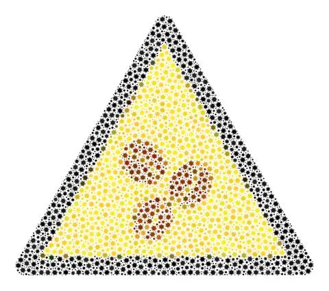 Coffee Warning Composition Icon with Covid Virus Infection Elements Illustrazione stock