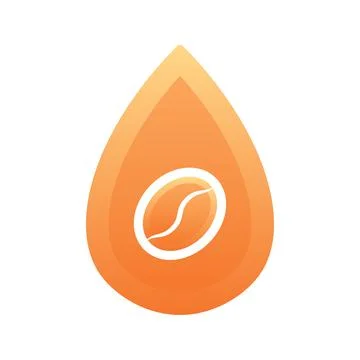 Coffee water gradient logo design template icon Stock Illustration