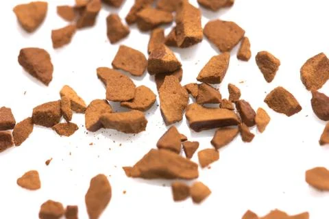 Coffee on a white background. macro Stock Photos