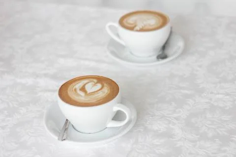 Coffee on a white background 스톡 사진