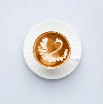Coffee on white background Stock Photos