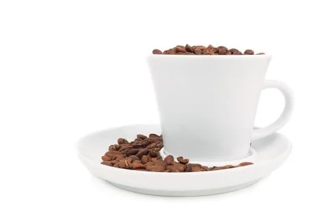 Coffee on a white background Stock Photos