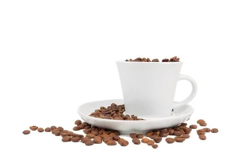 Coffee on a white background Stock Photos