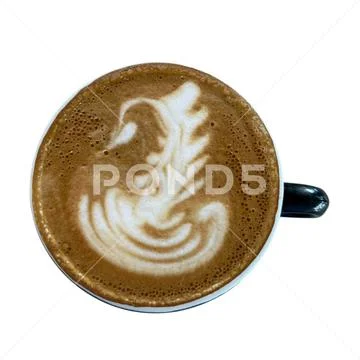 Coffee on white background PSD Template