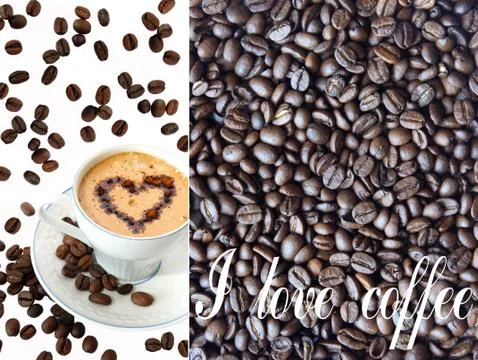 Coffee in a white mug Stock Illustration