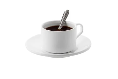 Coffee on white. Stock Photos
