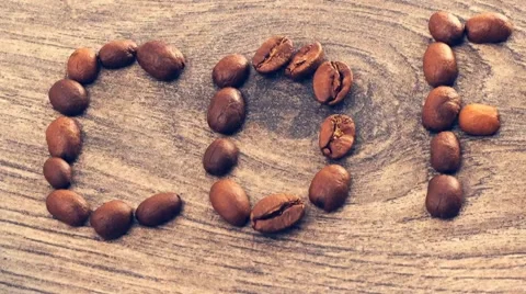 Coffee word Stock Footage 46366790