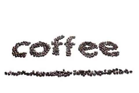 Coffee word Foto stock