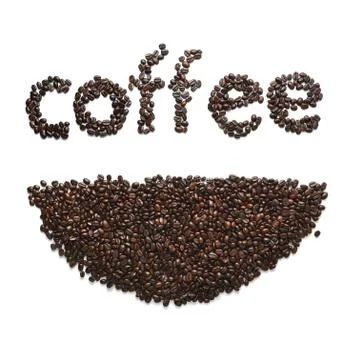 Coffee word Stock Photos