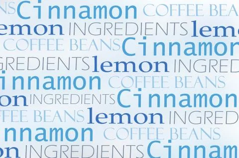 Coffee words background Stock Photos