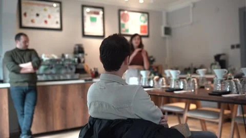 Coffee workshop Vertical Super35 4k Cinematic Slowmotion Stock Footage 252611421