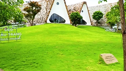 Coffee world museum, general view, Buon Me Thuot city, Dak Lak province, Viet Stock Footage 142634064