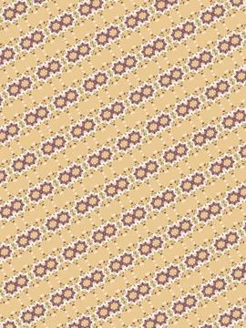 Coffee zesty aroma themed patterned wallpaper-style design, accented by lemon pe Stock Illustration