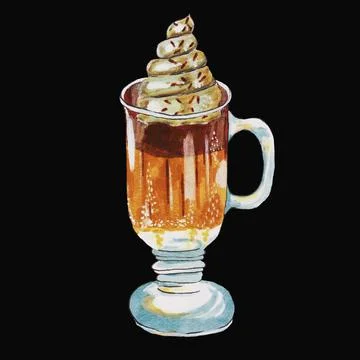 Coffee,cappuccino, latte Stock Illustration