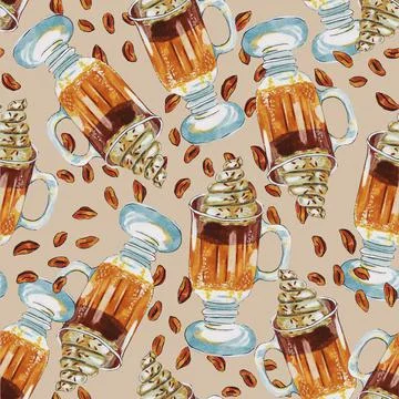 Coffee,cappuccino, latte Stock Illustration