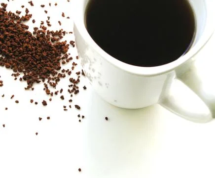 CoffeeGroundCloseUpMug Stock Photos