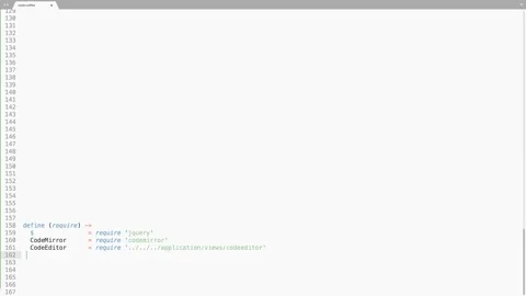 CoffeeScript Programming Language Source Code Typing Effect. CoffeeScript Pro Stock Footage 147979343
