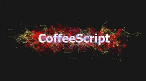 CoffeeScript technology for website design Stock Illustration