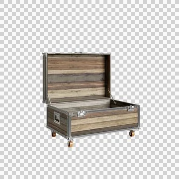 Coffer 500 open 1 up 1 Stock Illustration