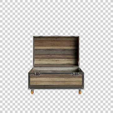 Coffer 500 open 2 up 1 Stock Illustration