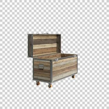 Coffer 650 open 3 up 1 Stock Illustration