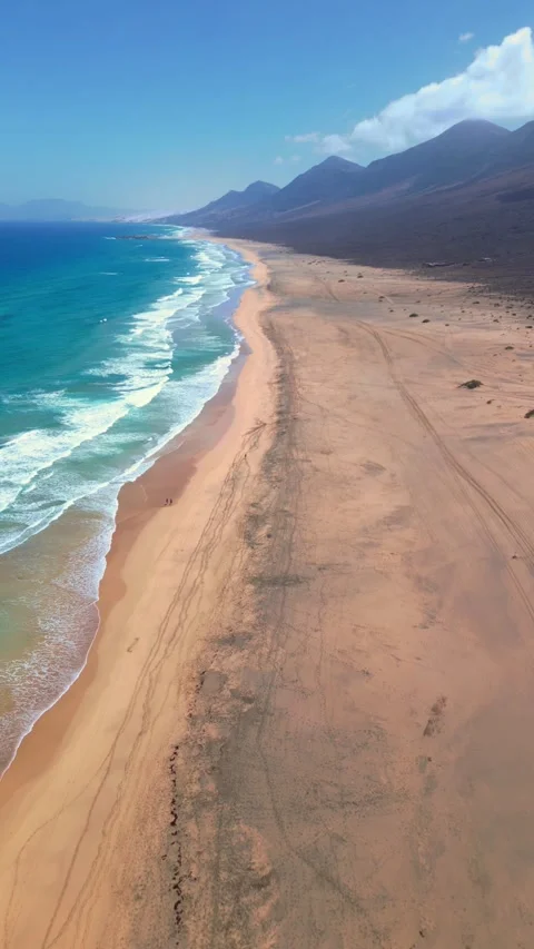 Coffete Beach / Mountain Stock Footage 277331007
