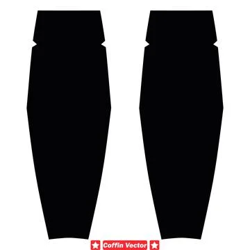 Coffin Assortment Diverse Vector Set for Halloween Crafts, Spooky Decoratio.. Stock Illustration